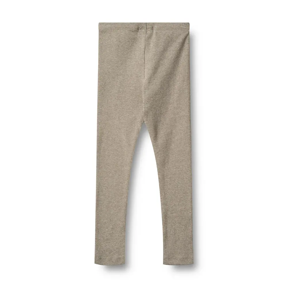 Wheat Jules Jersey Rib Leggings - Gravel Melange - 116