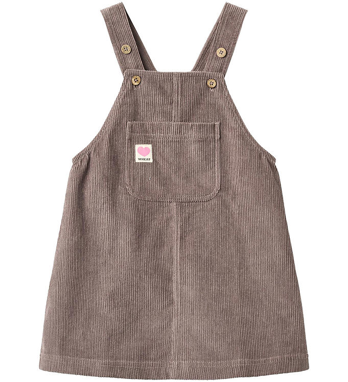 Wheat Kjole - Fløjl - Caroline - Plum Truffle