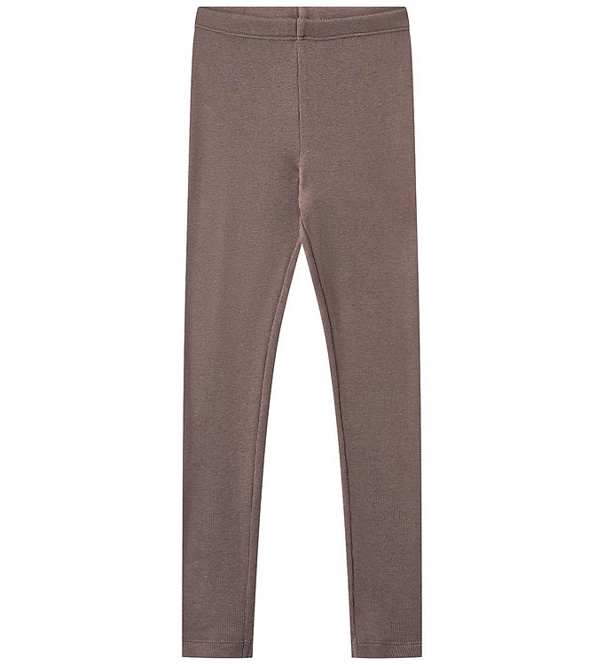 Wheat Leggings - Rib - Maddy - Plum Truffle