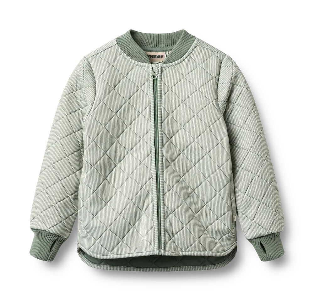Wheat Loui Termojakke - Green Stripe - 98 Wheat Loui Termojakke - Green Stripe - 98