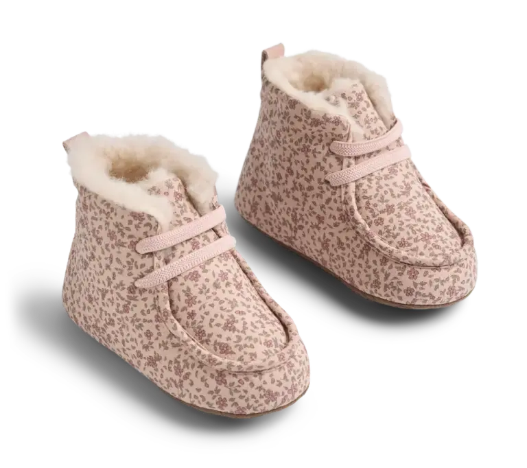 Wheat Mae Indendørssko - Dime Rose Small Flowers - 22