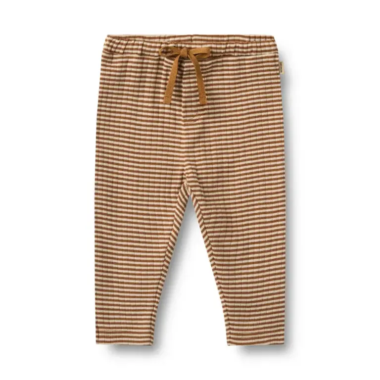 Wheat Manfred Jersey Bukser - Warm Hazel Stripe - 62 Wheat Manfred Jersey Bukser - Warm Hazel Stripe - 62