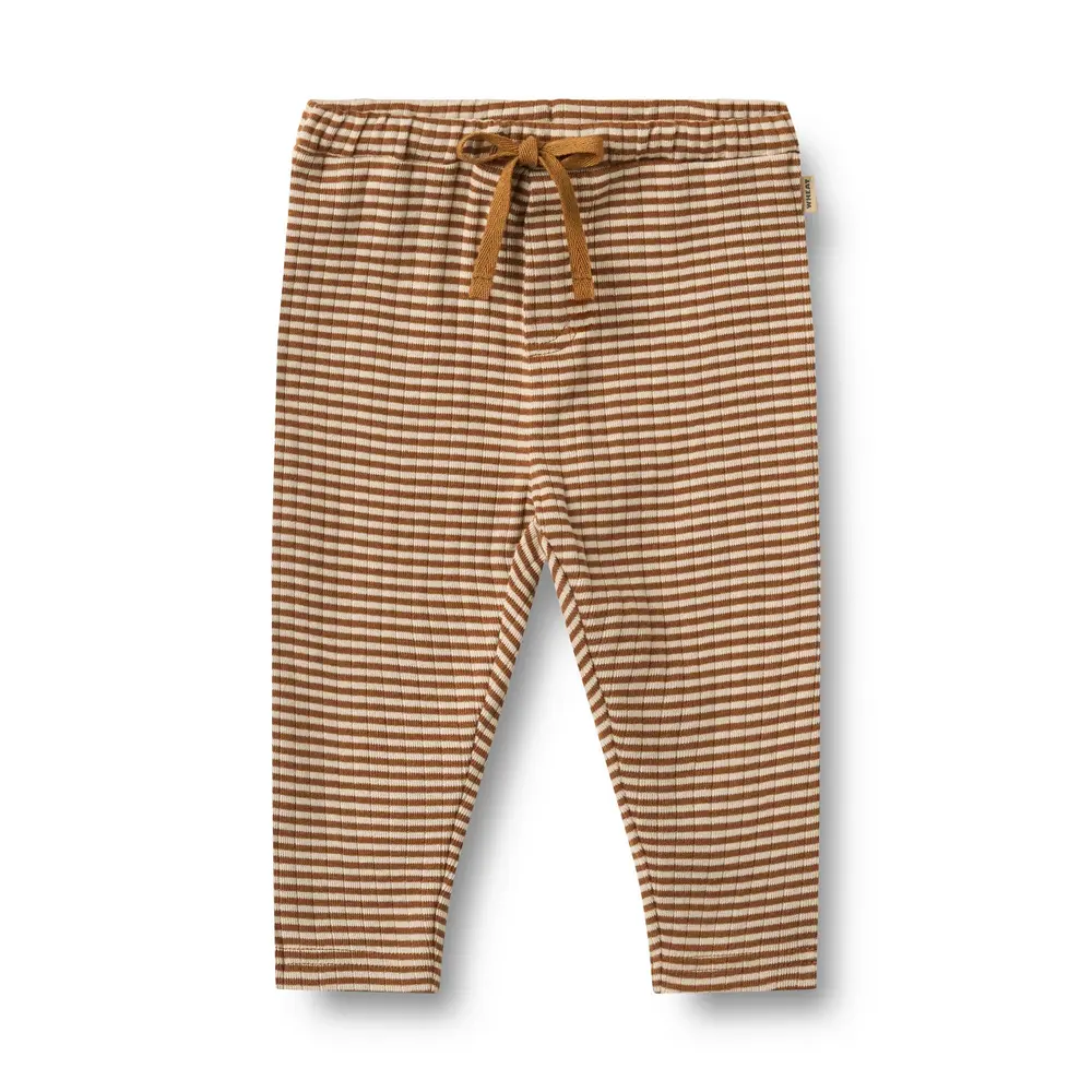 Wheat Manfred Jersey Bukser - Warm Hazel Stripe - 62 Wheat Manfred Jersey Bukser - Warm Hazel Stripe - 62