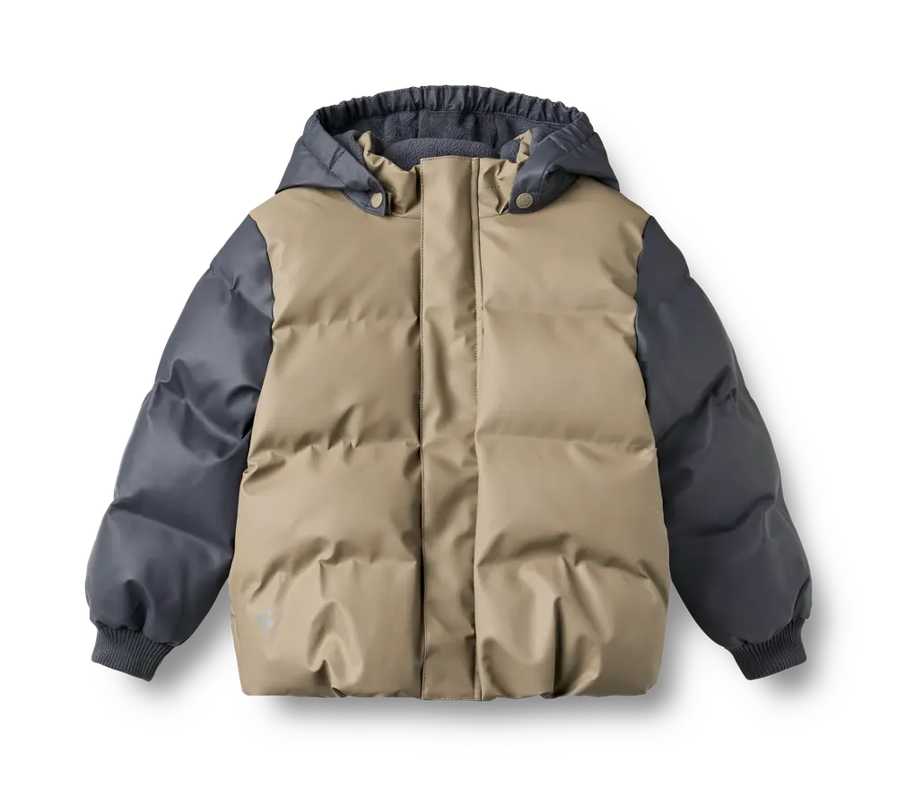 Wheat Shoore Puffer Jakke - Grey Stone - 128