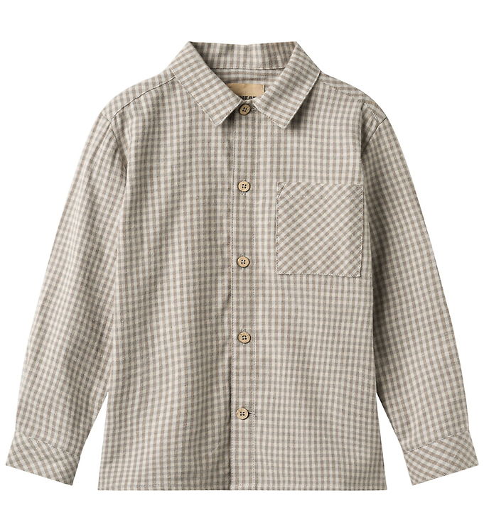 Wheat Skjorte - Oscar - Greybrown Check Wheat Skjorte - Oscar - Greybrown Check