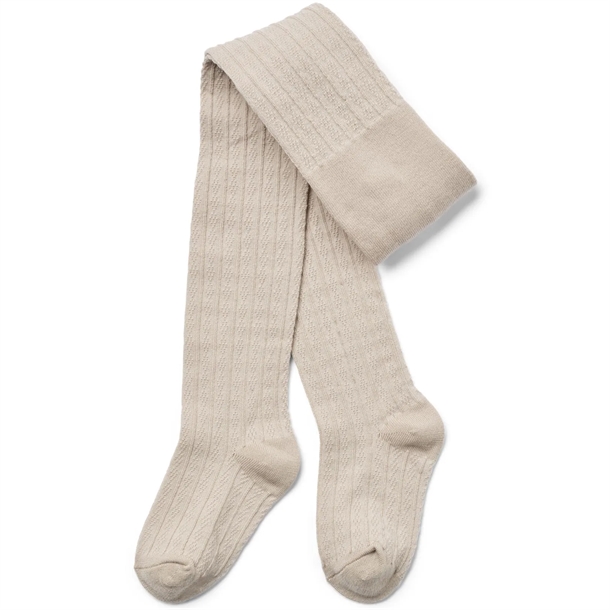 Wheat Strømpebukser - Karla Wool Lace - Uld - Offwhite