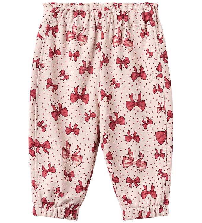 Wheat Sweatpants - Cosmo - Almond Peach Bows