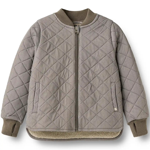 Wheat Termojakke m. fleecefor - Benni - Brown Stripe