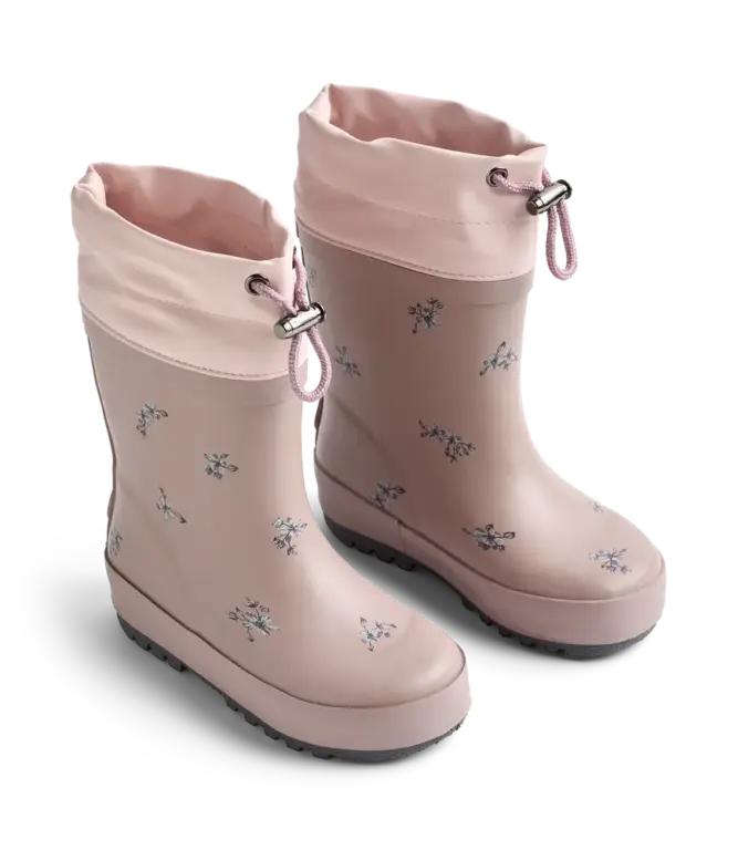 Wheat Termostøvle M. Print - Dry Rose Flowers - 32