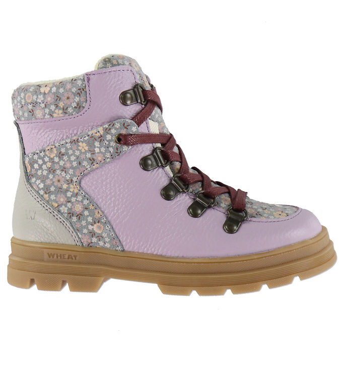 Wheat Vinterstøvler - Toni Hiker - Tex - Slightly Blue Flowers Wheat Vinterstøvler - Toni Hiker - Tex - Slightly Blue Flowers