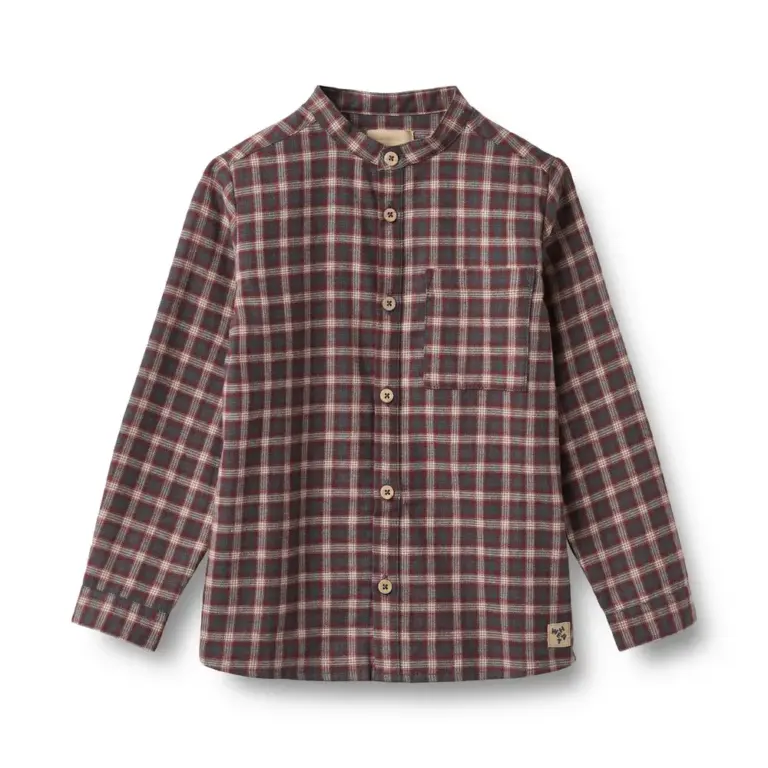 Wheat Willum Skjorte - Blue Holiday Check - 110 Wheat Willum Skjorte - Blue Holiday Check - 110