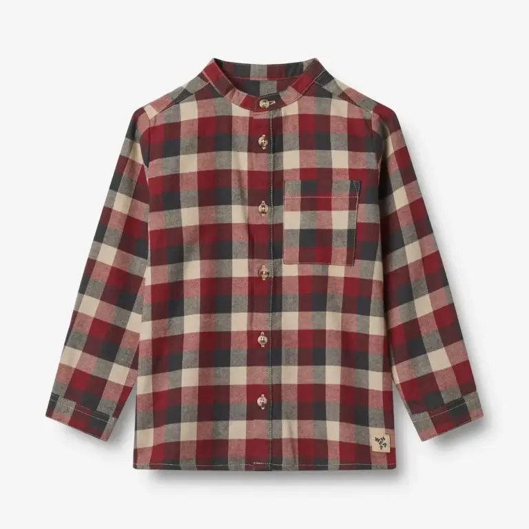 Wheat Willum Skjorte - Red Blue Check - 98/3 ÅR