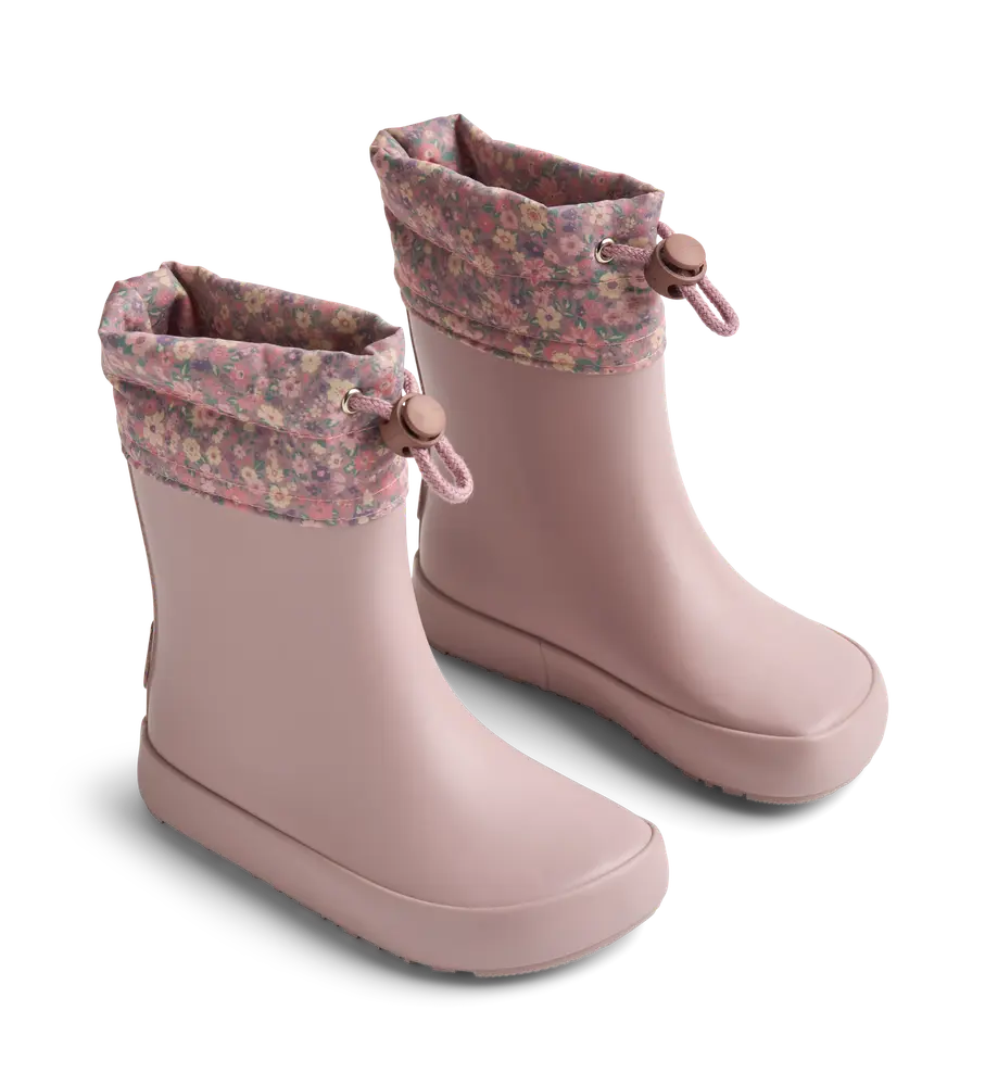 Wheat Zerro Barefoot Termo Gummistøvle - Powder Flower Meadow - 29 Wheat Zerro Barefoot Termo Gummistøvle - Powder Flower Meadow - 29