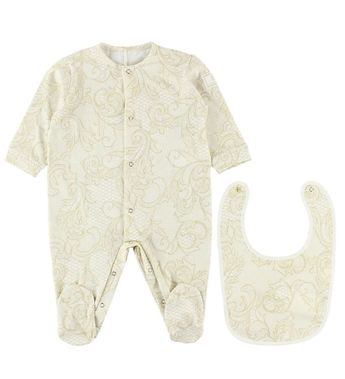 Young Versace Heldragt m. Savlesmæk - Beige m. Print