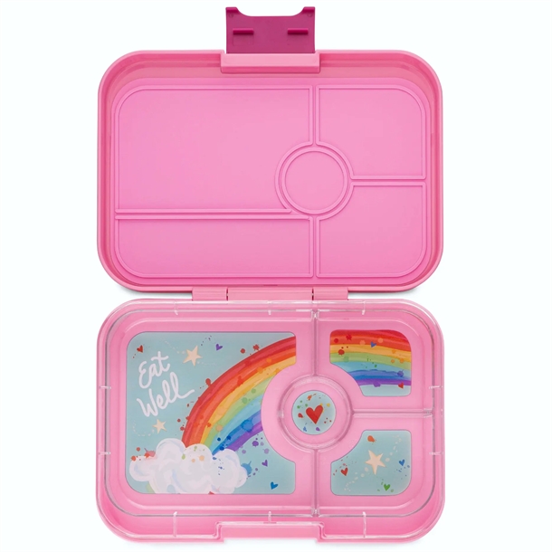 Yumbox Madkasse Bento Tapas - 4 Rum - Capri Pink Rainbow Yumbox Madkasse Bento Tapas - 4 Rum - Capri Pink Rainbow