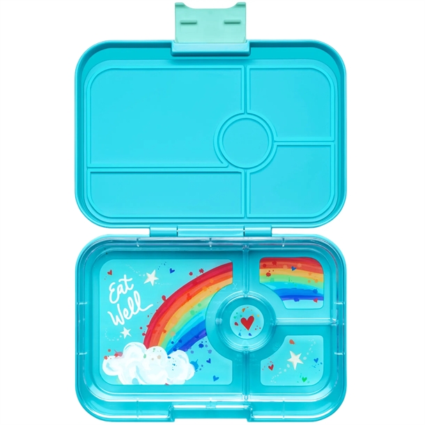 Yumbox Madkasse Bento Tapas - 4 rum - Antibes Blue Rainbow