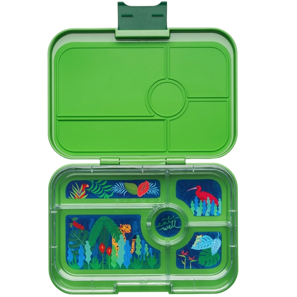 Yumbox Madkasse Tapas - 5 rum - Jurassic Green Jungle Yumbox Madkasse Tapas - 5 rum - Jurassic Green Jungle