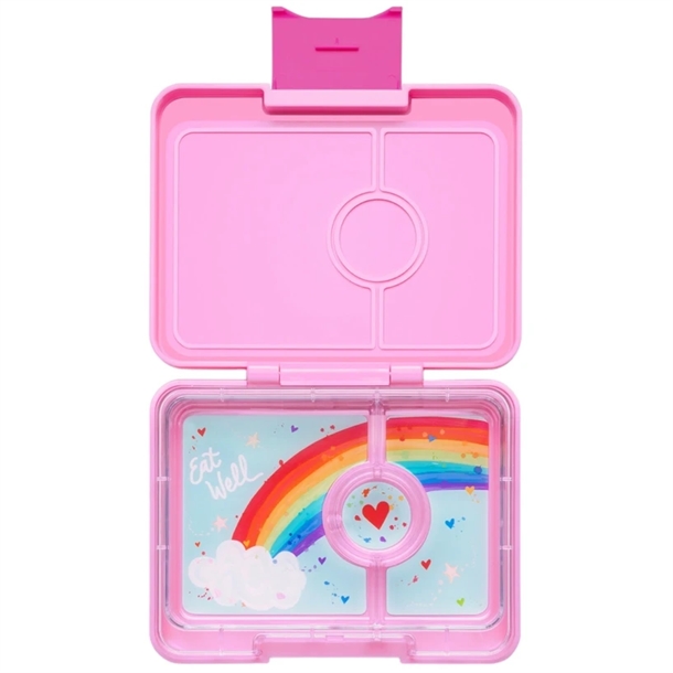 Yumbox Madkasse m. 3 Rum - Bento Snack - Power Pink/Rainbow Yumbox Madkasse m. 3 Rum - Bento Snack - Power Pink/Rainbow