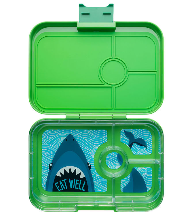 Yumbox Madkasse m. 4 Rum - Bento Tapas - 993 ml - Jurassic Green