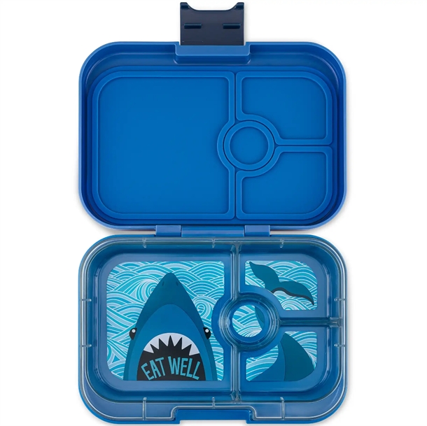 Yumbox Madkasse m. 4 rum - Bento Panino - Surf Blå/Haj