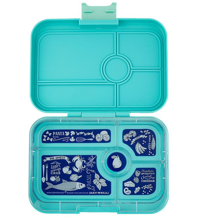 Yumbox Madkasse m. 5 Rum - Bento Tapas - 993 ml - Antibes Blue B Yumbox Madkasse m. 5 Rum - Bento Tapas - 993 ml - Antibes Blue B