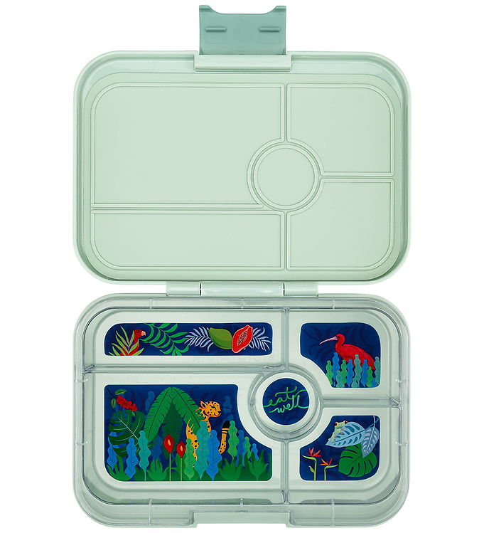 Yumbox Madkasse m. 5 Rum - Bento Tapas - 993 ml - Sage Green/Jun