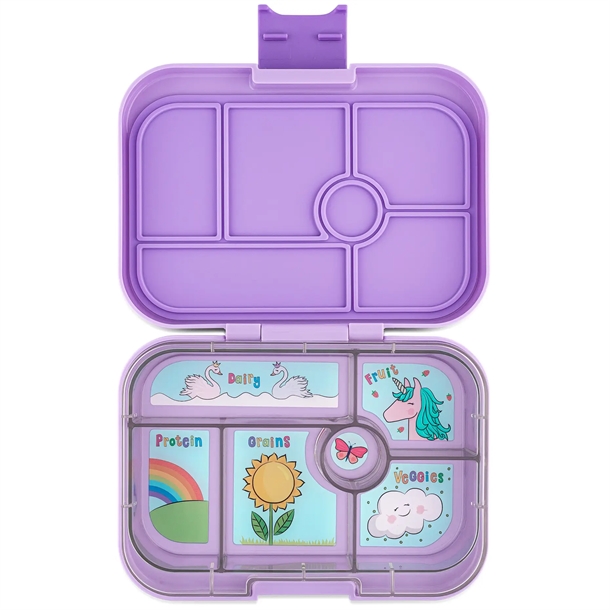 Yumbox Madkasse m. 6 rum - Bento Original - Lavendel Lilla Enhjørning Yumbox Madkasse m. 6 rum - Bento Original - Lavendel Lilla Enhjørning