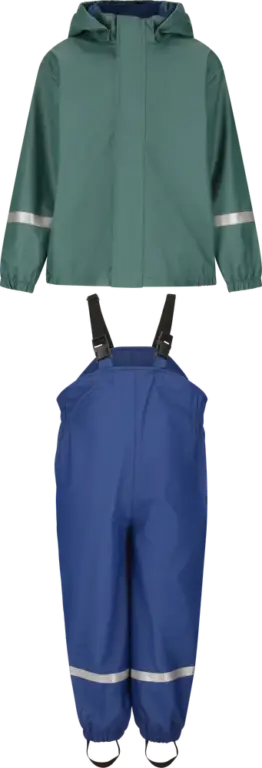 Zig Zag Eigil Regntøj Fleece - Mallard Green - 98