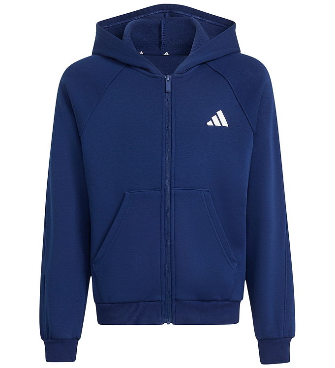 adidas Performance Cardigan - Mørkeblå/Hvid m. Print