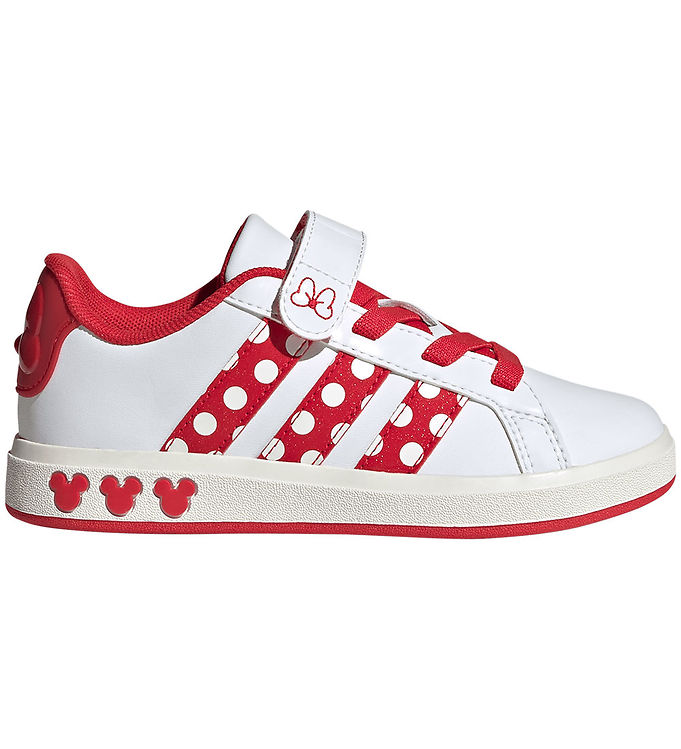 adidas Performance Sko - Grand Court Minnie - Cloud White/Pure R