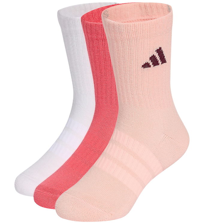 adidas Performance Strømper - 3-pak - Pure Turbo/Hvid/Haze Coral
