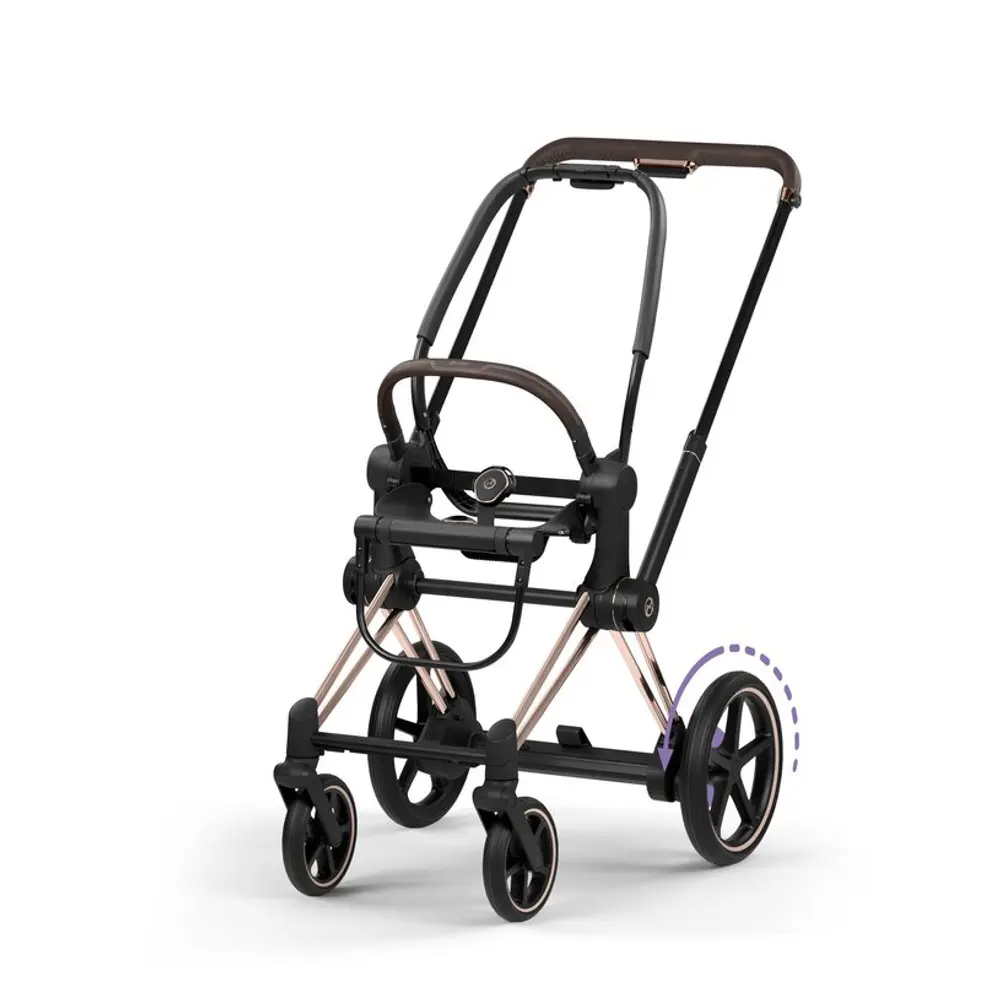 ePriam Style Stel inkl. sæderamme - Rosegold