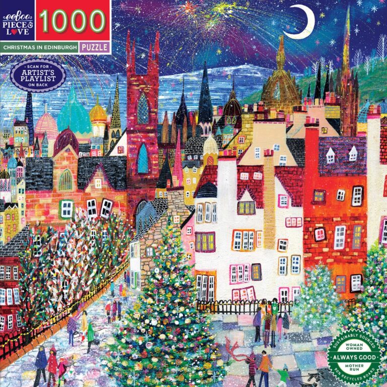eeBoo | Puslespil med 1.000 brikker - Jul i Edinburgh