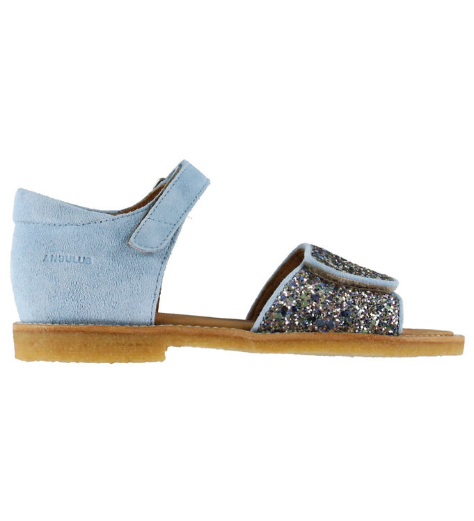 Angulus Sandaler - Glitter - Spring/Sky Blue Angulus Sandaler - Glitter - Spring/Sky Blue