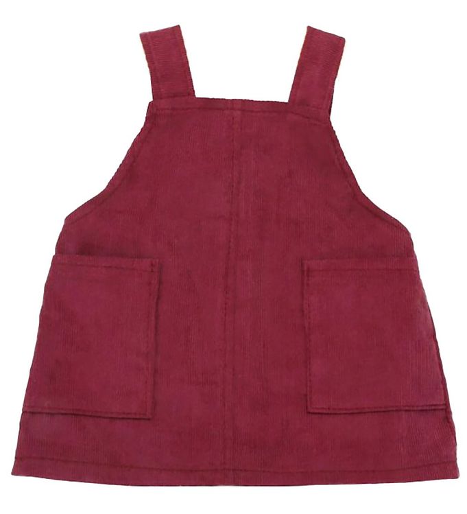 Asi Dukketøj - 43-46 cm - Smækkjole - Burgundy