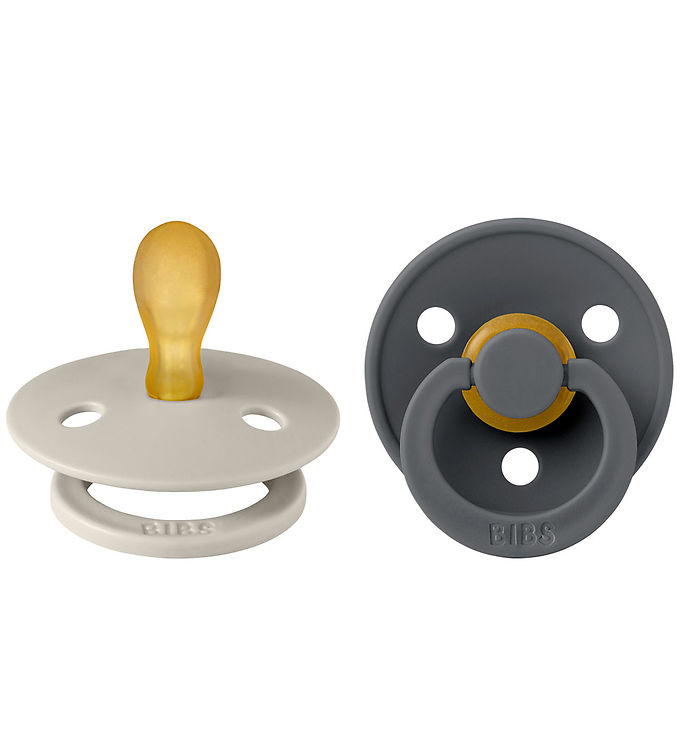 BIBS Colour Sutter - 2-pak - Str. 1 - Symmetrisk - Sand/Iron BIBS Colour Sutter - 2-pak - Str. 1 - Symmetrisk - Sand/Iron