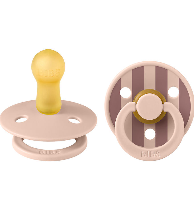 BIBS Colour Sutter - Str. 1 - 2-pak - Rund - Blush/Blush BIBS Colour Sutter - Str. 1 - 2-pak - Rund - Blush/Blush