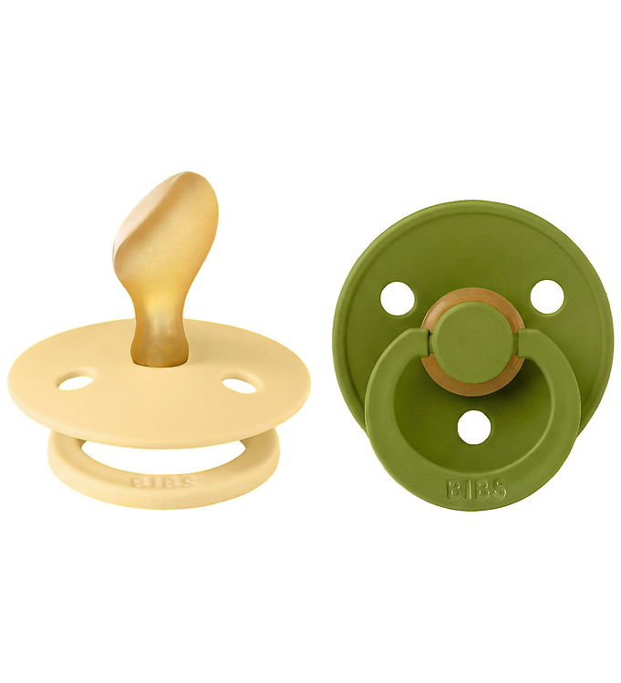 BIBS Colour Sutter - Str. 2 - Anatomisk - 2-pak - Pale Butter/Wa