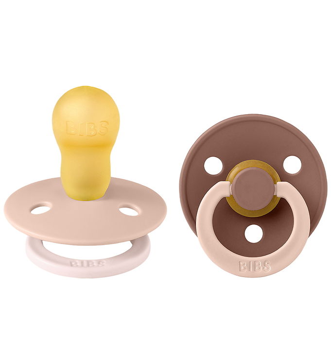 BIBS Colour Sutter - Str. 3 - 2-pak - Rund - Blush Woodchuck