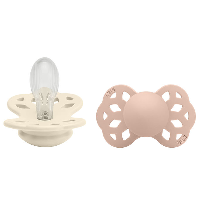 BIBS Infinity Sutter - 2-pak - Str. 2 - Symmetrisk - Ivory/Blush BIBS Infinity Sutter - 2-pak - Str. 2 - Symmetrisk - Ivory/Blush