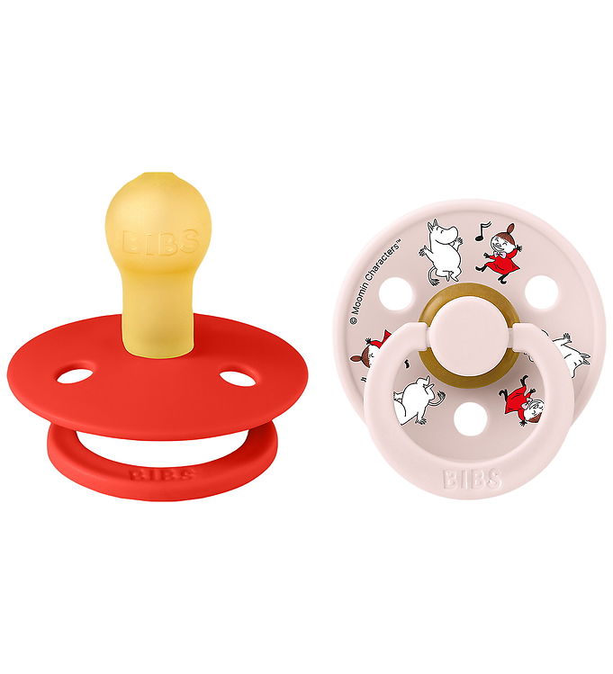 BIBS x Moomin Colour Sutter - Str. 1 - 2-pak - Candy Apple Mix