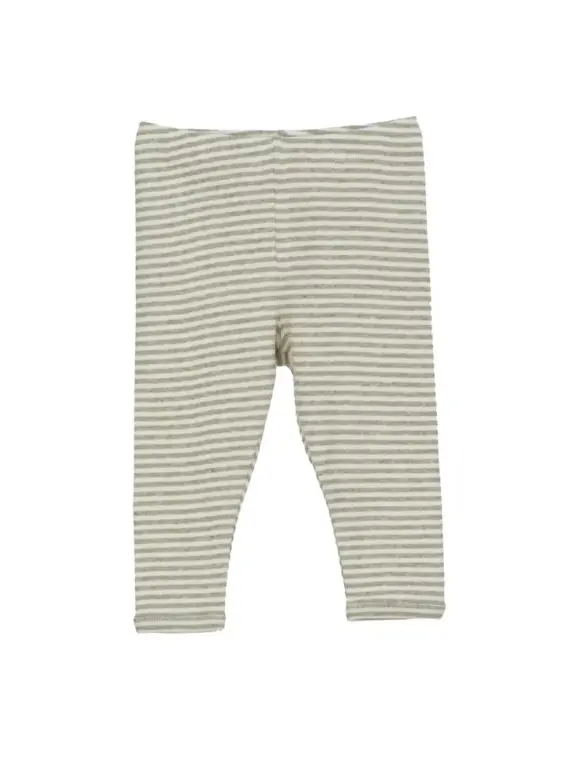Baby Stribet Leggings - SAGE/ECRU - 62 / 3 MDR.