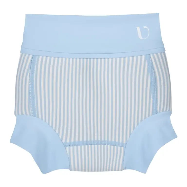 Badeble Neopren - Seersucker - Blue - 2-3 ÅR