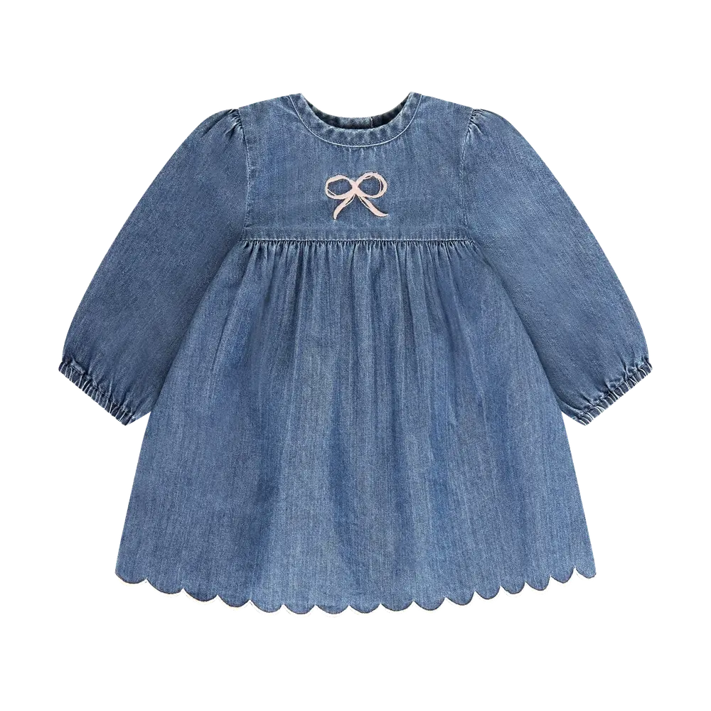 BeKids Kjole - Medium Blue Denim - 60 BeKids Kjole - Medium Blue Denim - 60