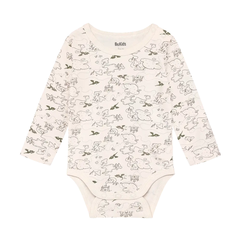 BeKids Langærmet Body - White Sand - 50