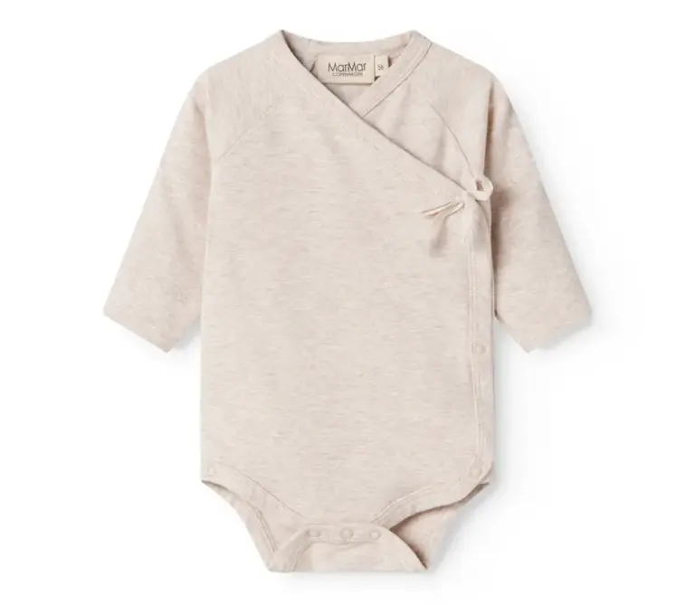 Belita Slå-om-body - Light beige melange - 44