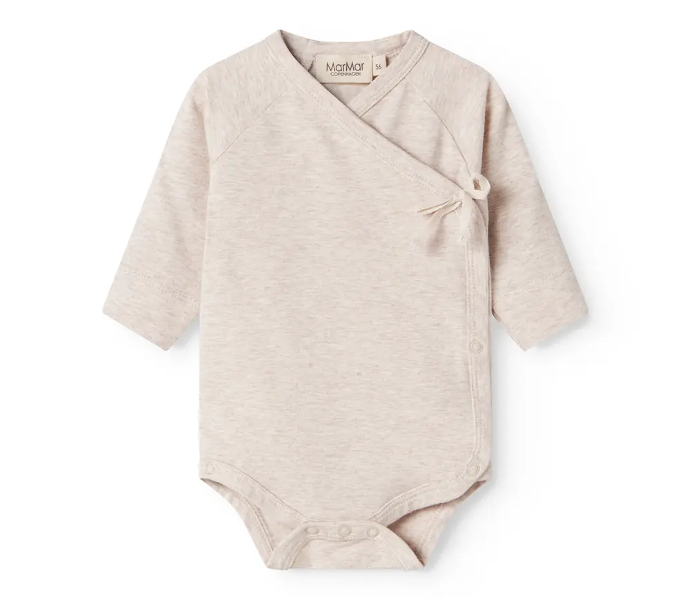 Belita Slå-om-body - Light beige melange - 44