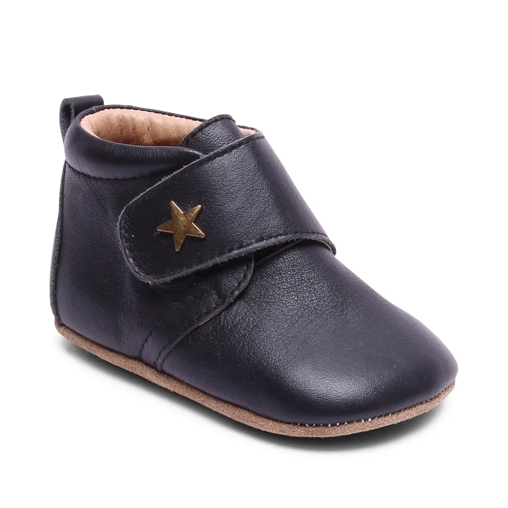 Bisgaard Hjemmesko - Velcro Star - Black - 19 Bisgaard Hjemmesko - Velcro Star - Black - 19