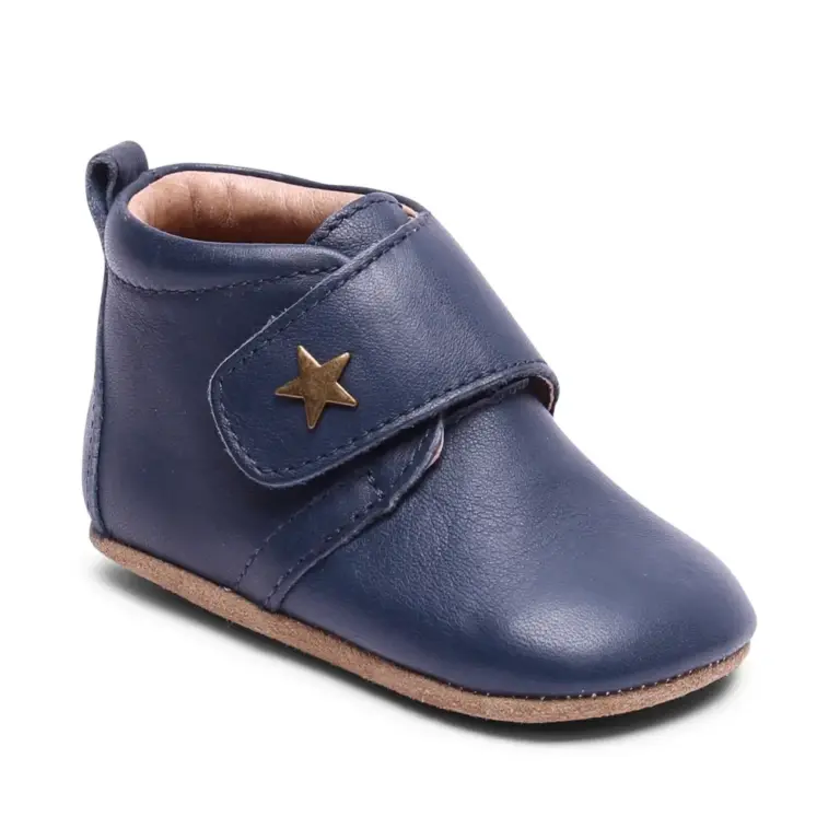 Bisgaard Hjemmesko - Velcro Star - Navy - 25