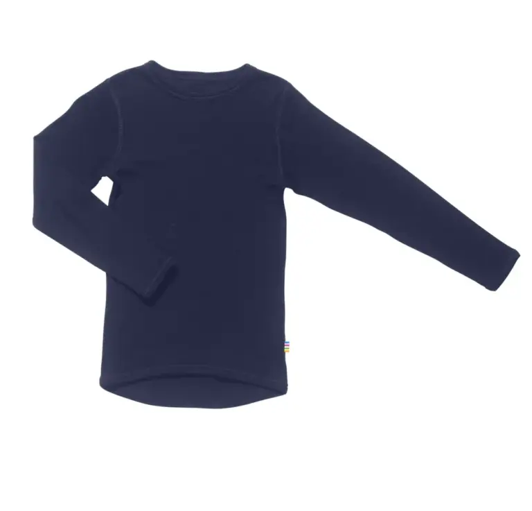 Bluse m/lange ærmer - Navy - 100